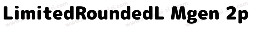 LimitedRoundedL Mgen 2p bold字体转换